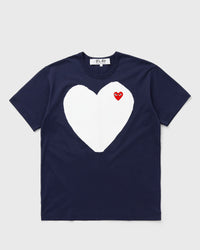 Comme des Garçons Play Tee Red Emblem Knit Blue