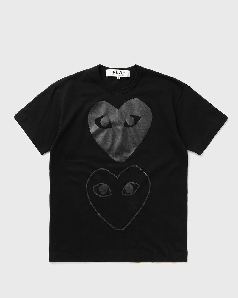 Comme Des Garçons Play Tee Logo Print Knit Black