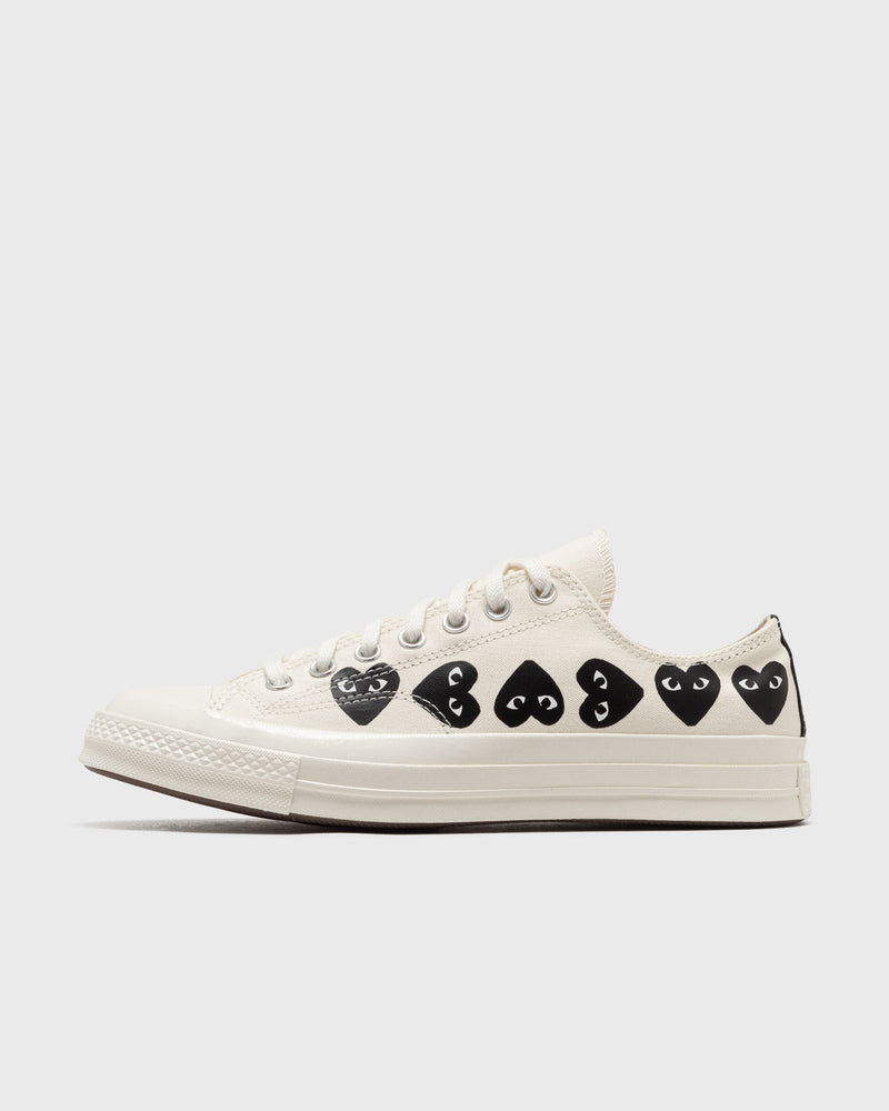 Comme des Garons Play X CONVERSE Chuck Taylor'70 Multi Heart Low Top beige