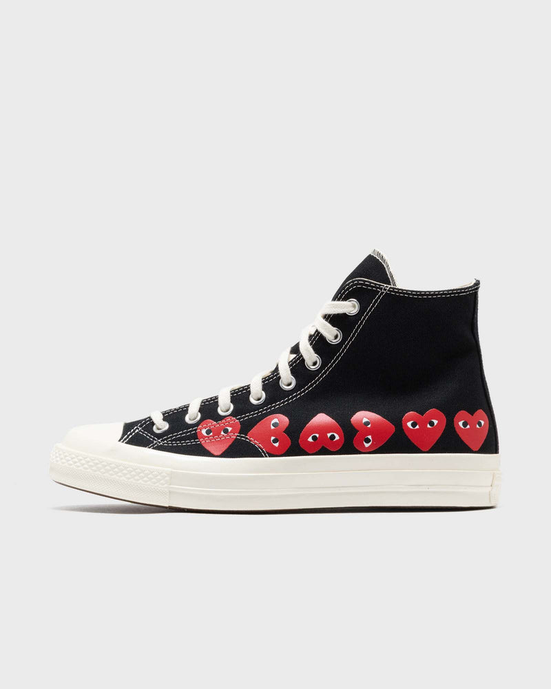 Comme des Garons Play X CONVERSE Chuck Taylor 70 Multiheart High Top black