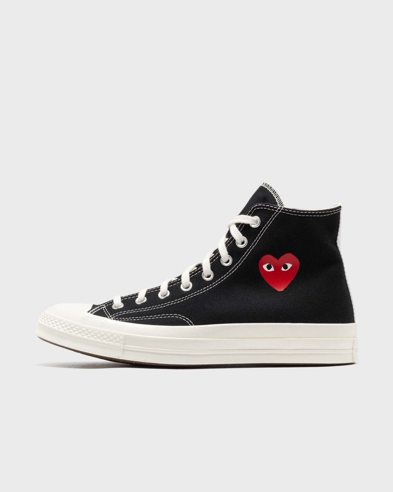 Comme des Garons Play X CONVERSE Chuck Taylor 70 Small Heart High Top black