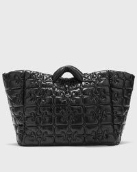 Ganni Re-Tech Quilted Tote Black