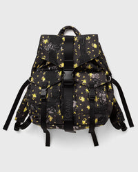 Ganni Re-Tech Printed Nylon Backpack Black