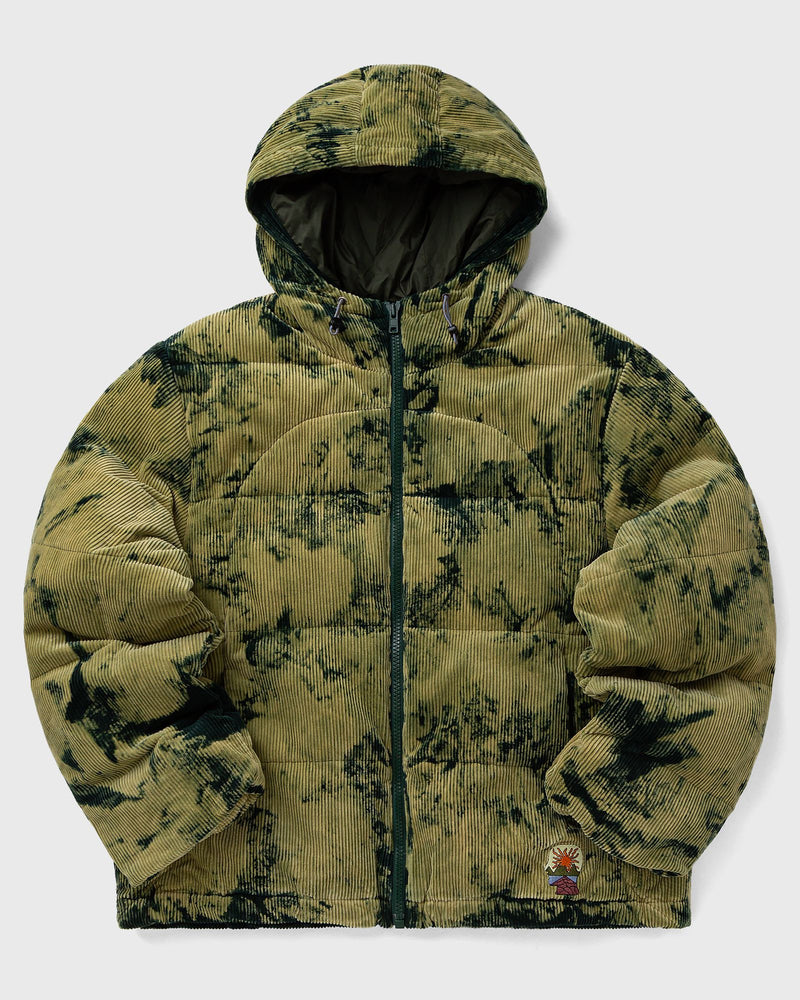 Brain Dead Bleach DYED Dimension Puffer Jacket green