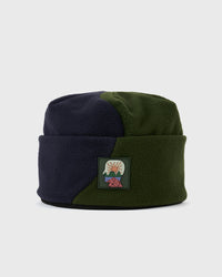 Brain Dead Organic Panel Polar Fleece Beanie Blue