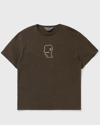 Brain Dead Heavyweight 3D Embroidery Logohead TEE brown