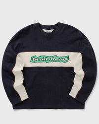 Brain Dead Heavyweight Paneled LONG Sleeve Shirt blue