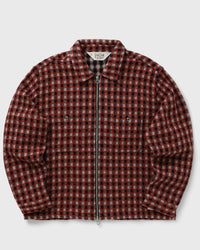 Brain Dead Check MATE Flannel ZIP Shirt black|red