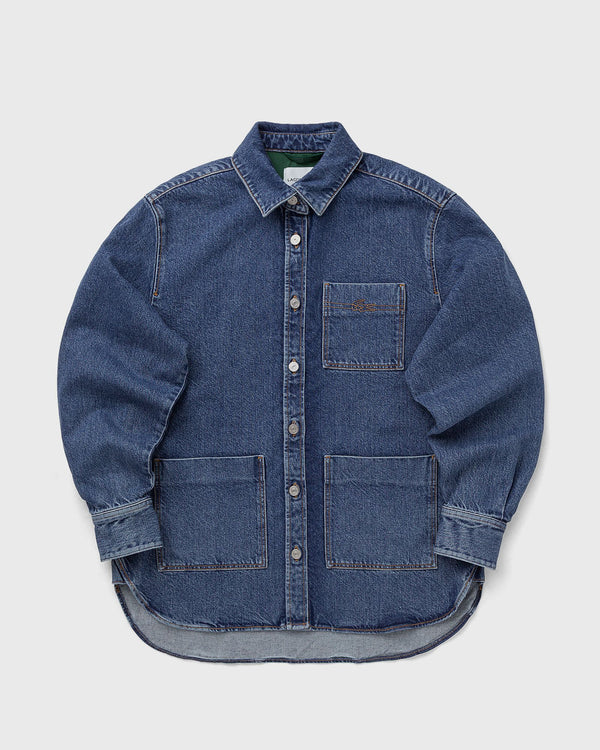 Lacoste Oversized Denim Overshirt blue