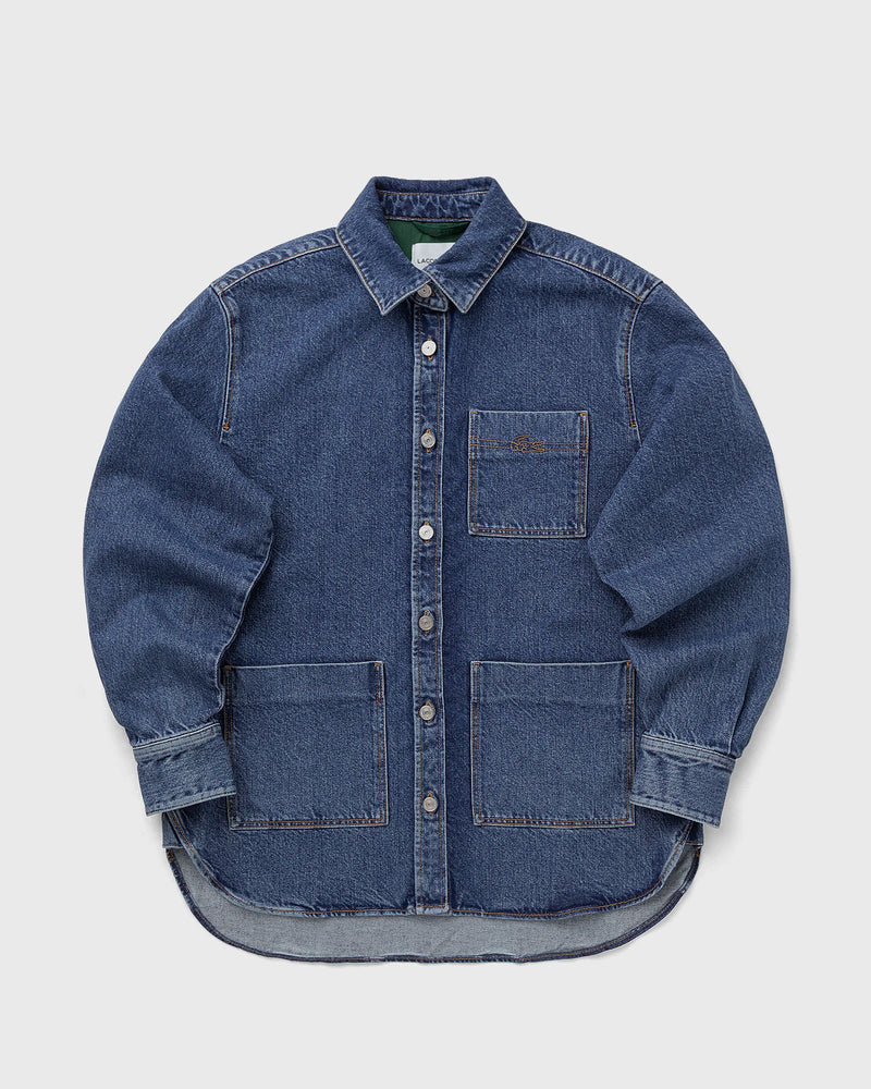 Lacoste Oversized Denim Overshirt blue