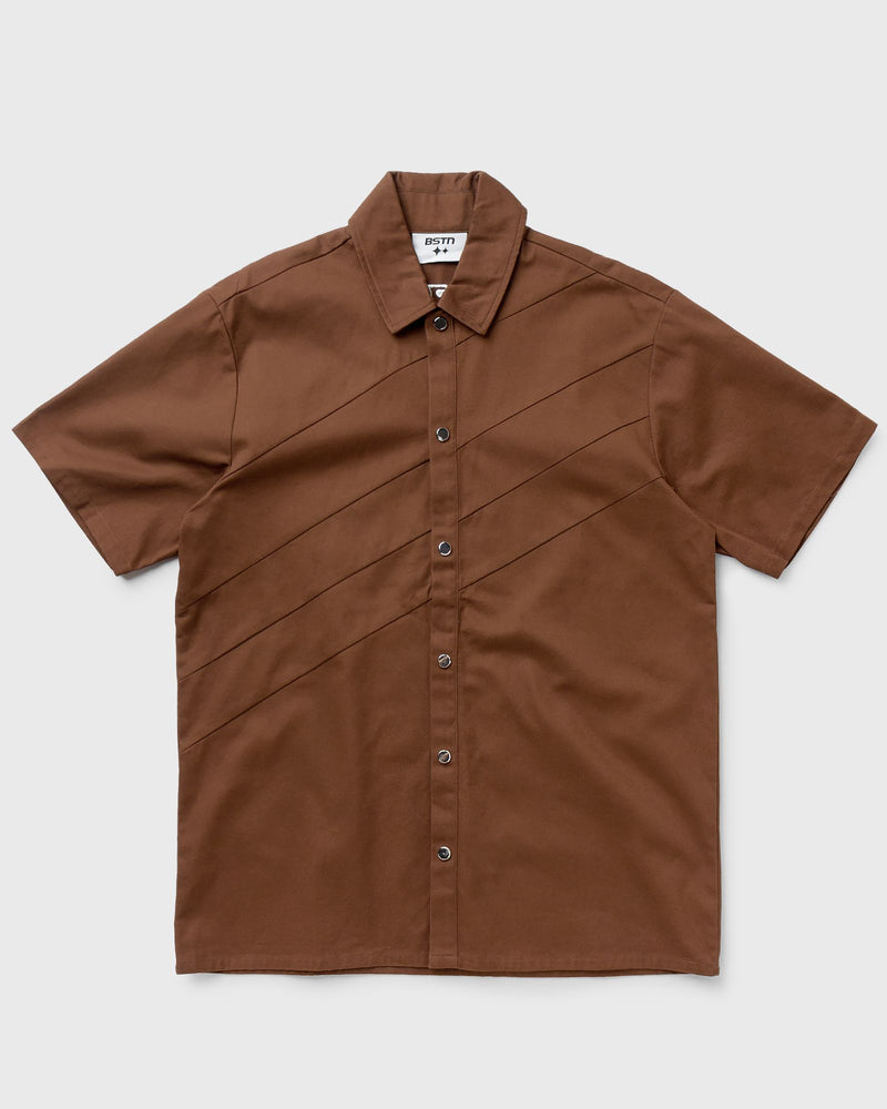 BSTN Brand Workwear Warm Up Shortsleeve Shirt brown