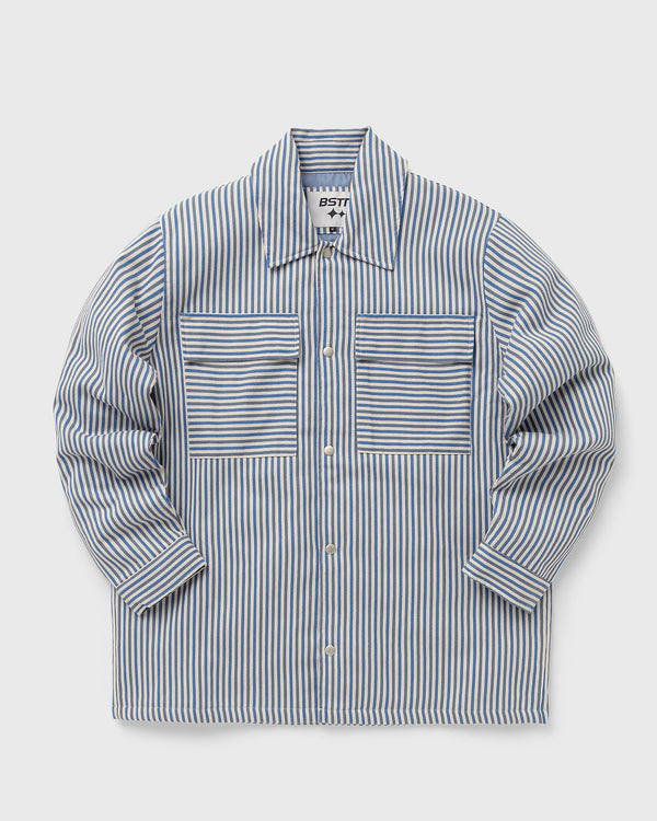 Bstn Brand Padded Striped Overshirt