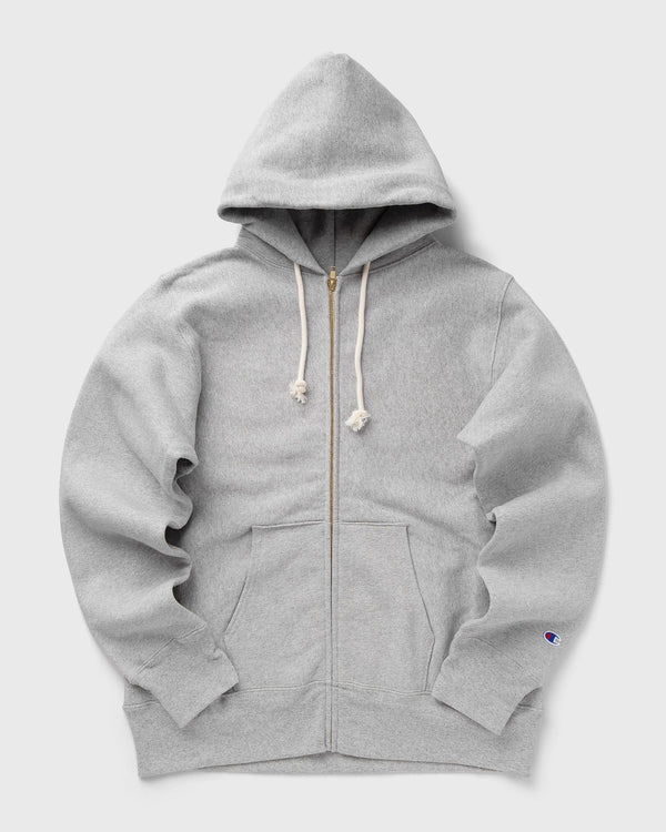 Champion Full Zip Hoodie Sweatshirt Made in USA grey