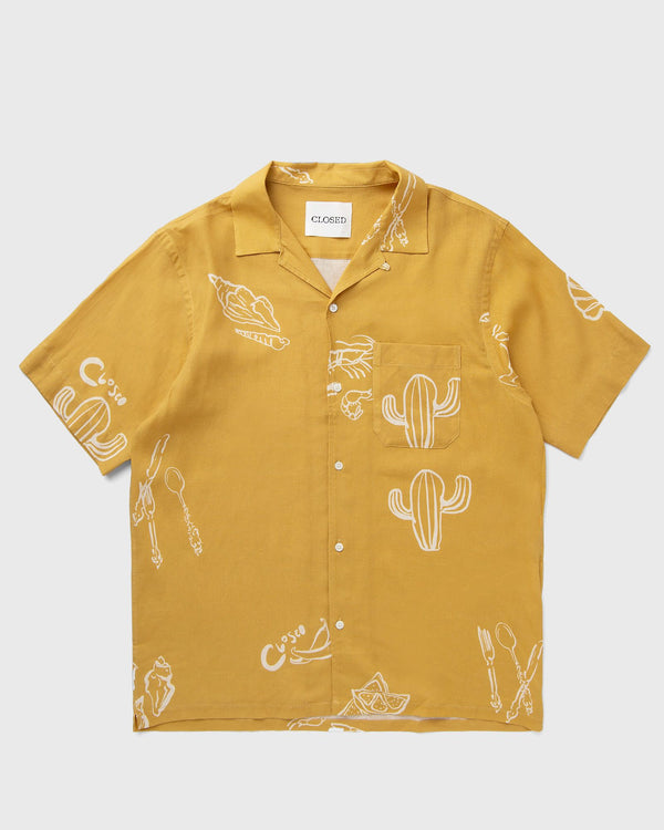 closed SHORT SLEEVED SHIRT yellow
