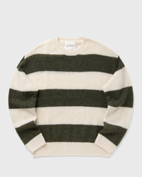 Closed Stripe Crewneck Jumper green