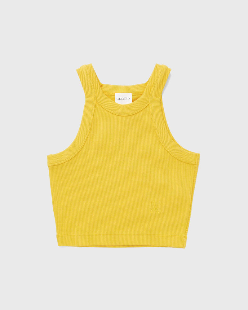 Closed Cropped Racer TOP yellow
