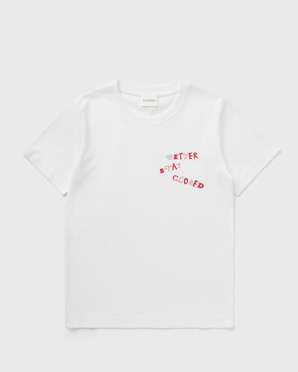closed PRINTED TEE white