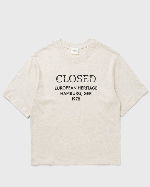 closed RELAXED TEE beige