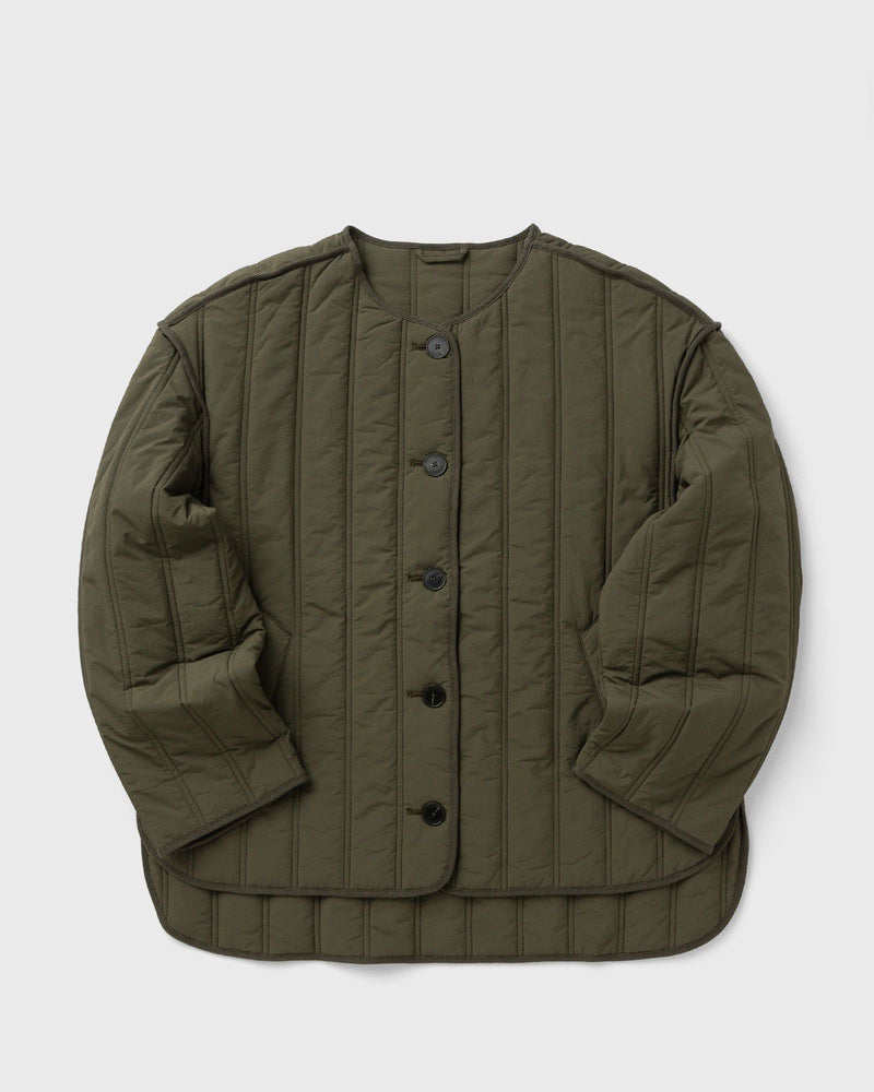closed QUILTED JACKET green