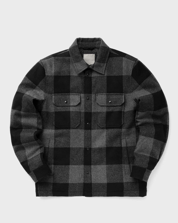 WOOLRICH ALASKAN WOOL CHECK OVERSHIRT black