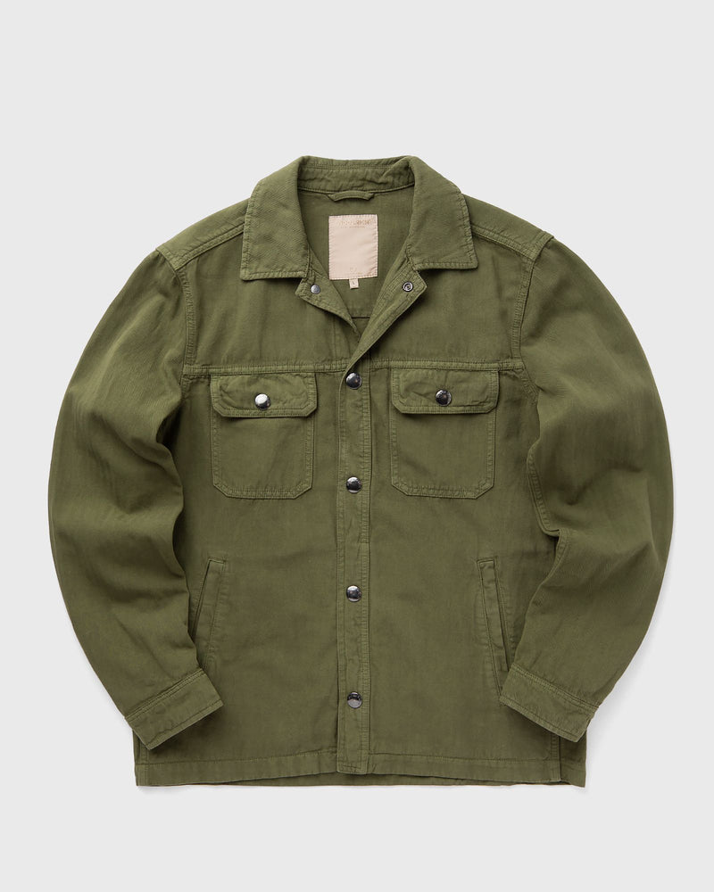 WOOLRICH COTTON HEMP OVERSHIRT GD green