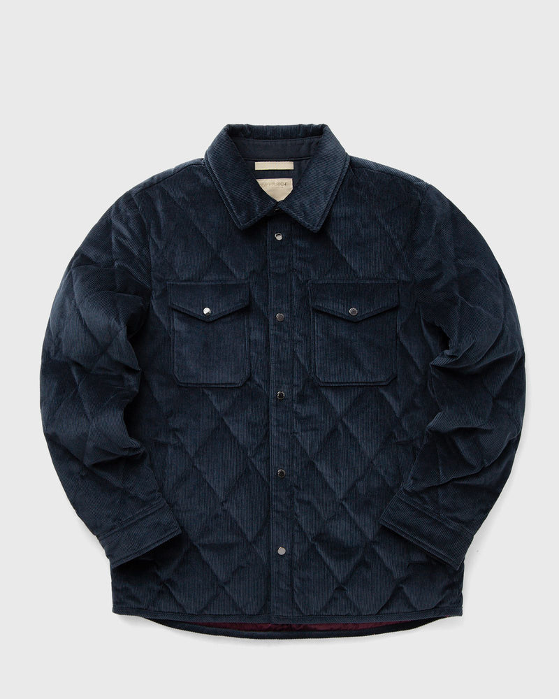 WOOLRICH CORDUROY ALASKAN SHIRT JACKET blue