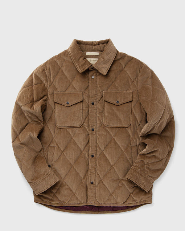 WOOLRICH CORDUROY ALASKAN SHIRT JACKET brown