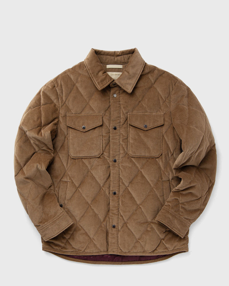 WOOLRICH CORDUROY ALASKAN SHIRT JACKET brown