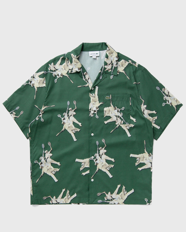 Lacoste CHEMISE CASUAL MANCHES CO green