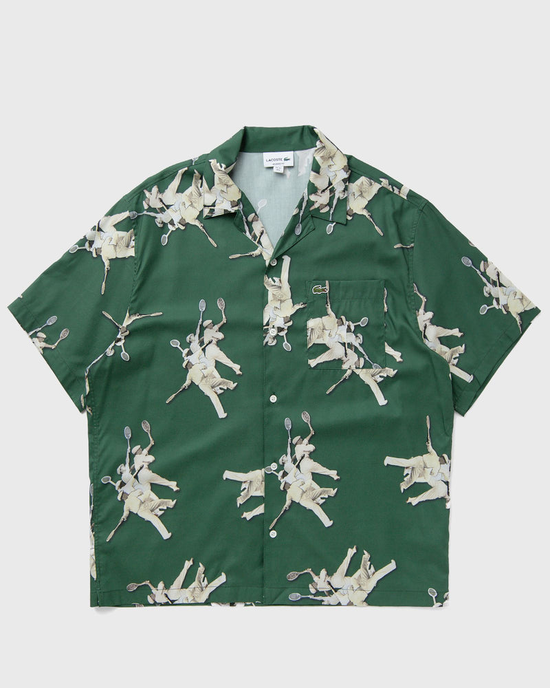 Lacoste CHEMISE CASUAL MANCHES CO green