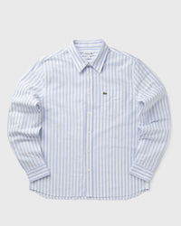 Lacoste Regular Fit Striped Oxford Shirt Blue|white