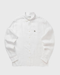 Lacoste Regular Fit Linen Shirt White
