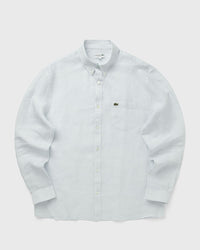 Lacoste Regular Fit Linen Shirt Blue