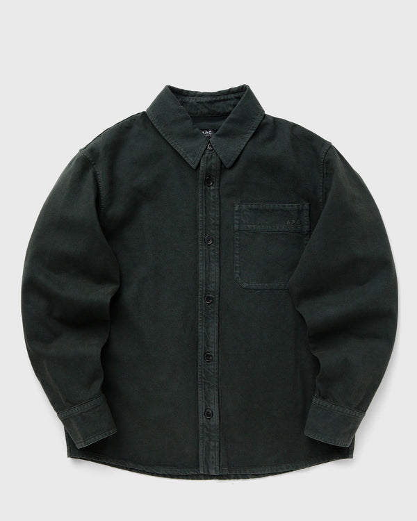 A.P.C. BASILE BRODEE POITRINE OVERSHIRT green