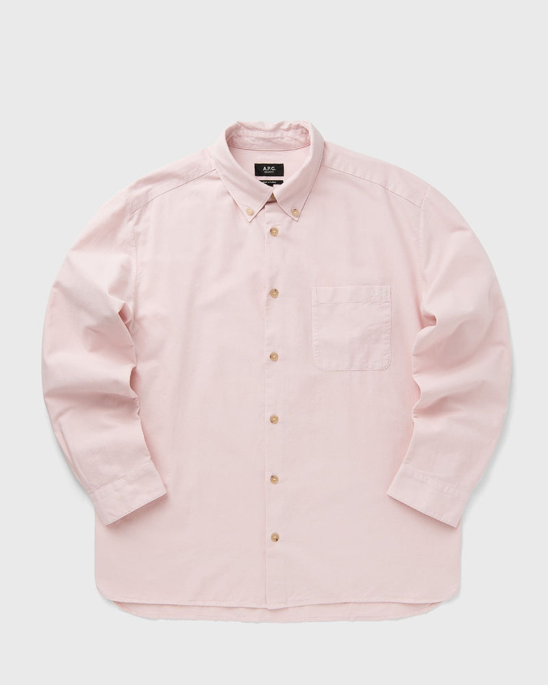 A.P.C. MATEO LOGO SHIRT pink
