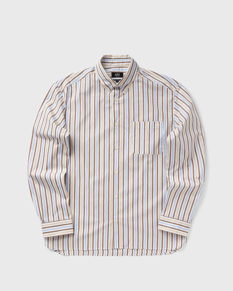 A.P.C. MATEO LOGO SHIRT beige