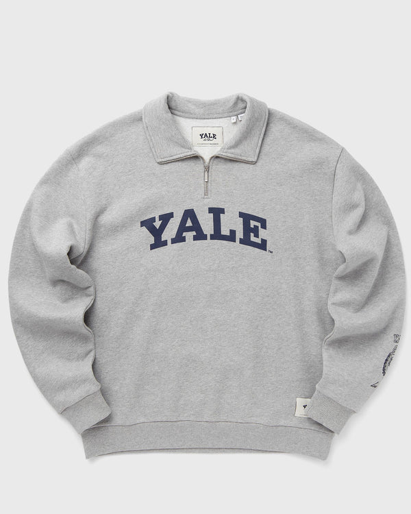 Les Deux Yale Logo Half-Zip Sweatshirt grey