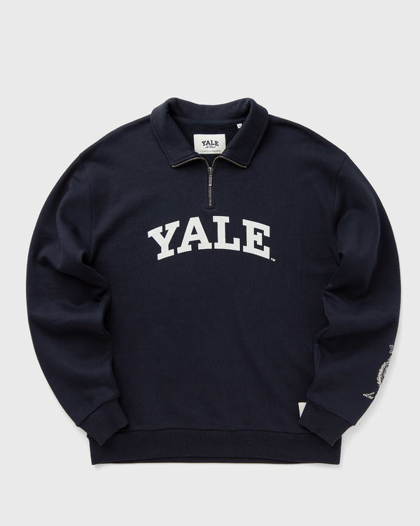 Les Deux Yale Logo Half-Zip Sweatshirt blue