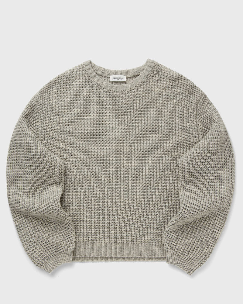 American vintage PULL ML COL ROND beige