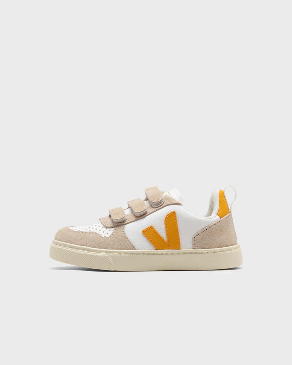 Veja Small V-10 CHROMEFREE LEATHER EXTRA-WHITE_OURO white