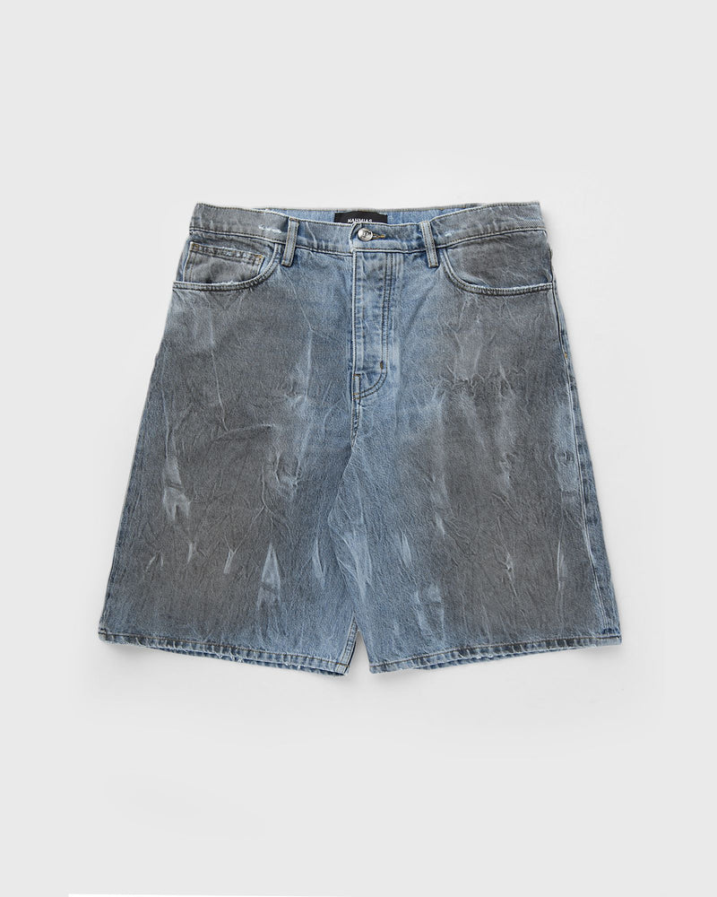 Nahmias Thrashed Baggy 5 Pocket Shorts blue
