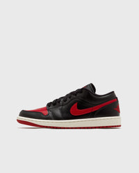 Jordan WMNS AIR Jordan 1 LOW 'bred Sail' black|red