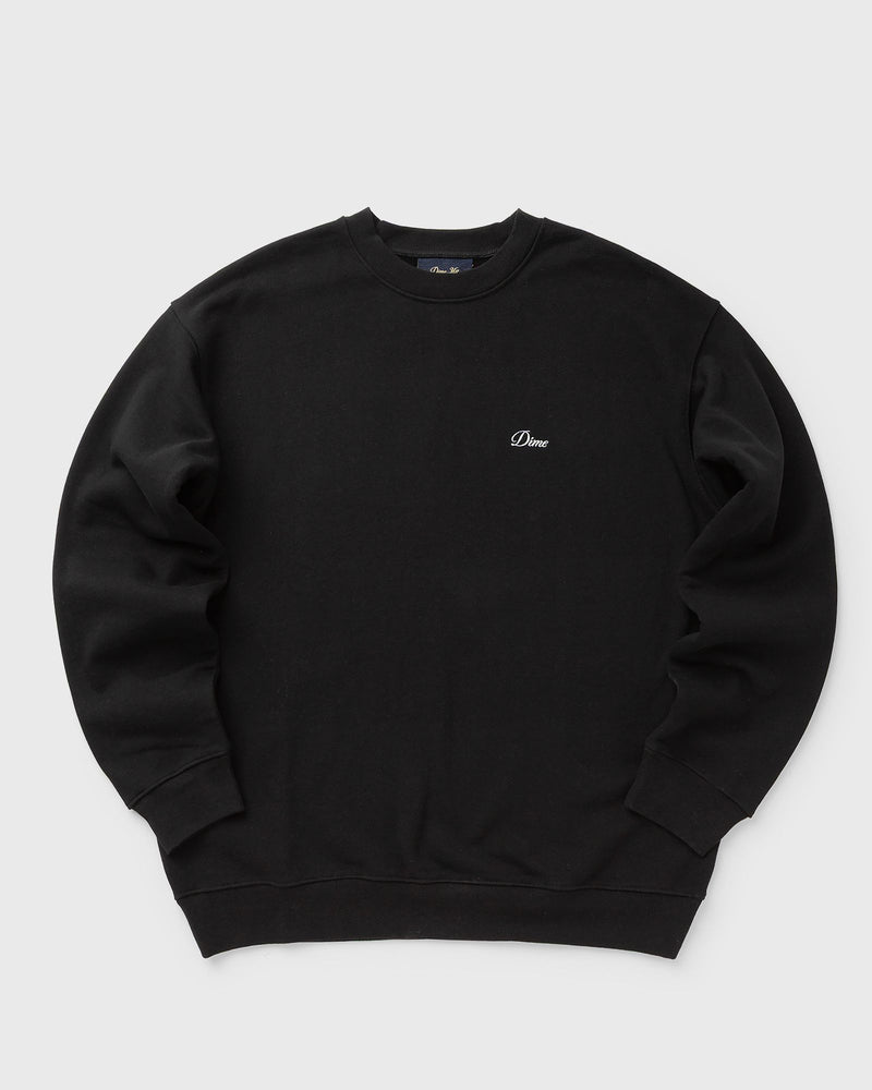 Dime MTL Cursive Small Logo Crewneck black