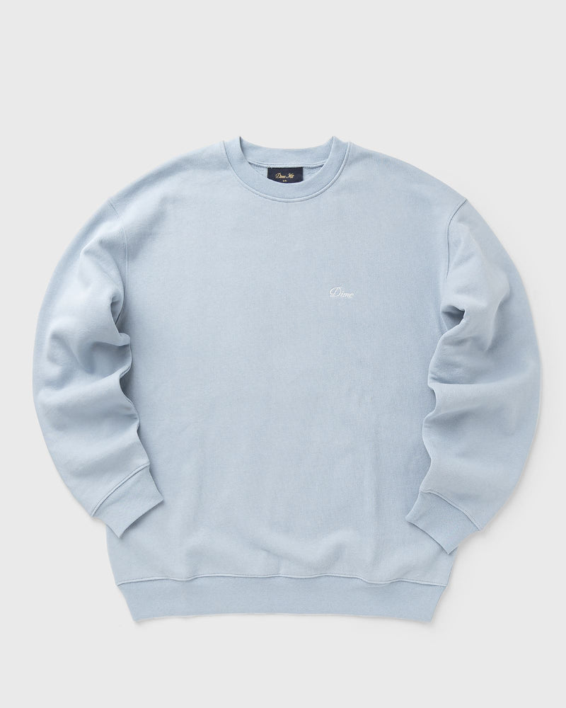 Dime MTL Cursive Small Logo Crewneck blue