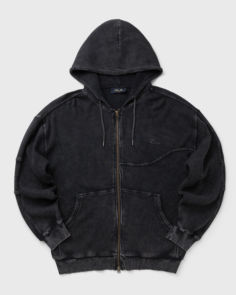 Dime MTL Premium Waffle Zip Hoodie black