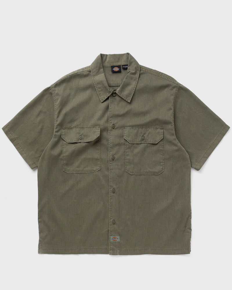 Dickies UNIONVILLE GD WORK SHIRT SS green