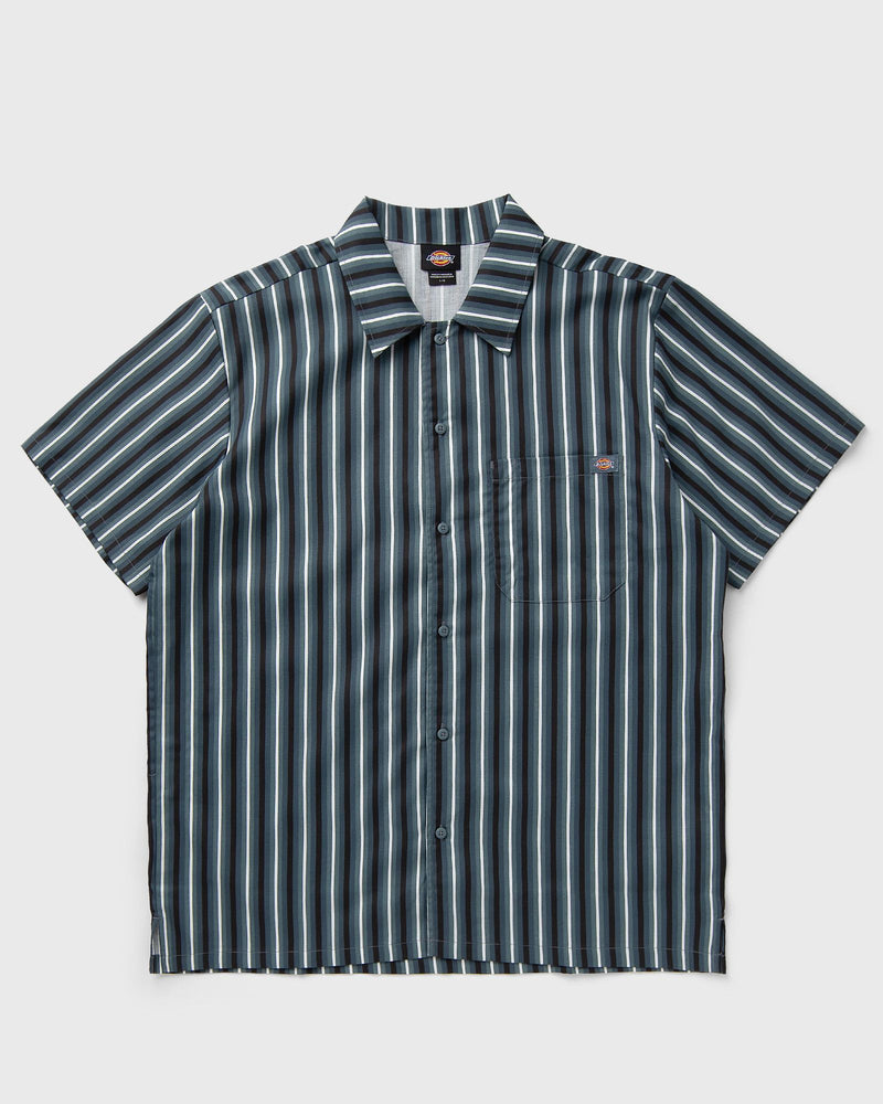 Dickies MULTI STRIPE WORK SHIRT SS brown