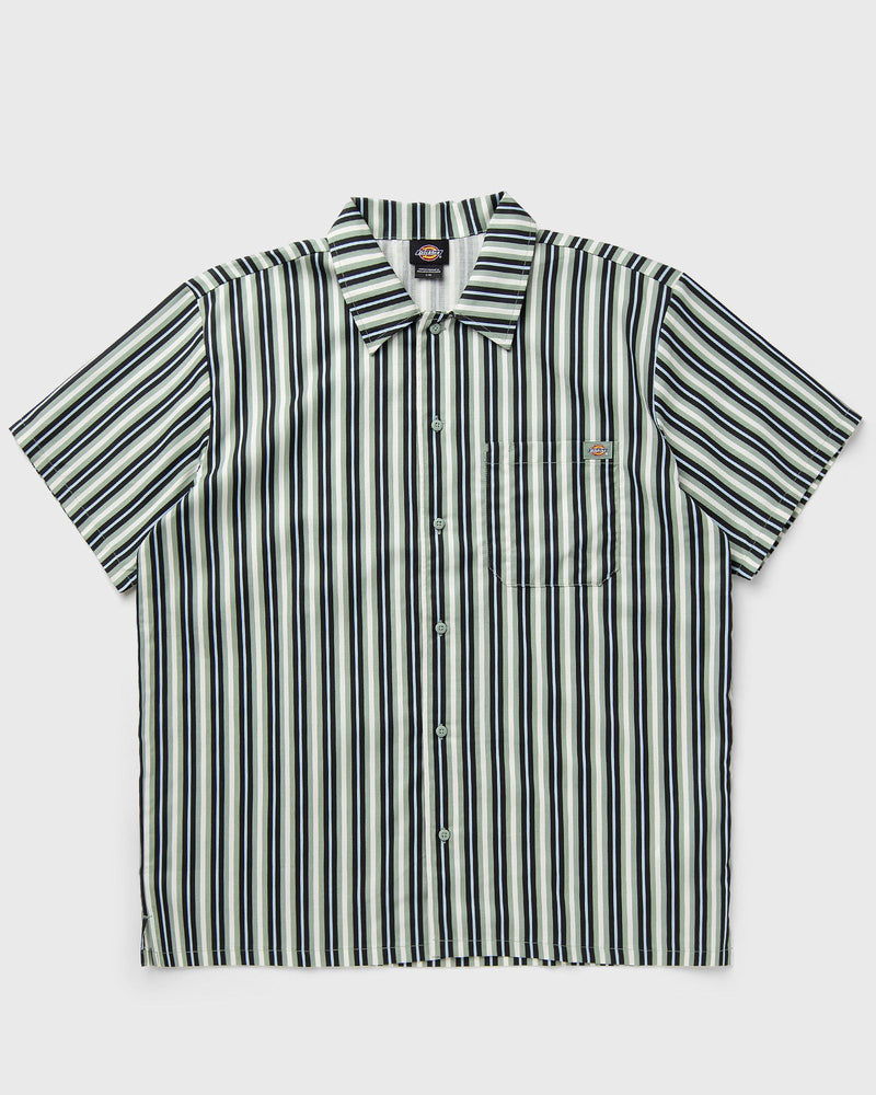 Dickies MULTI STRIPE WORK SHIRT SS green