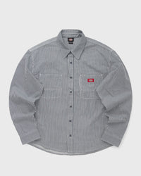 Dickies Hickory Work Shirt Ls Retro Blue