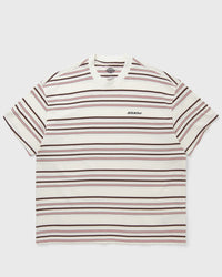 Dickies East Liberty Stripe Ss Tee Brown|beige